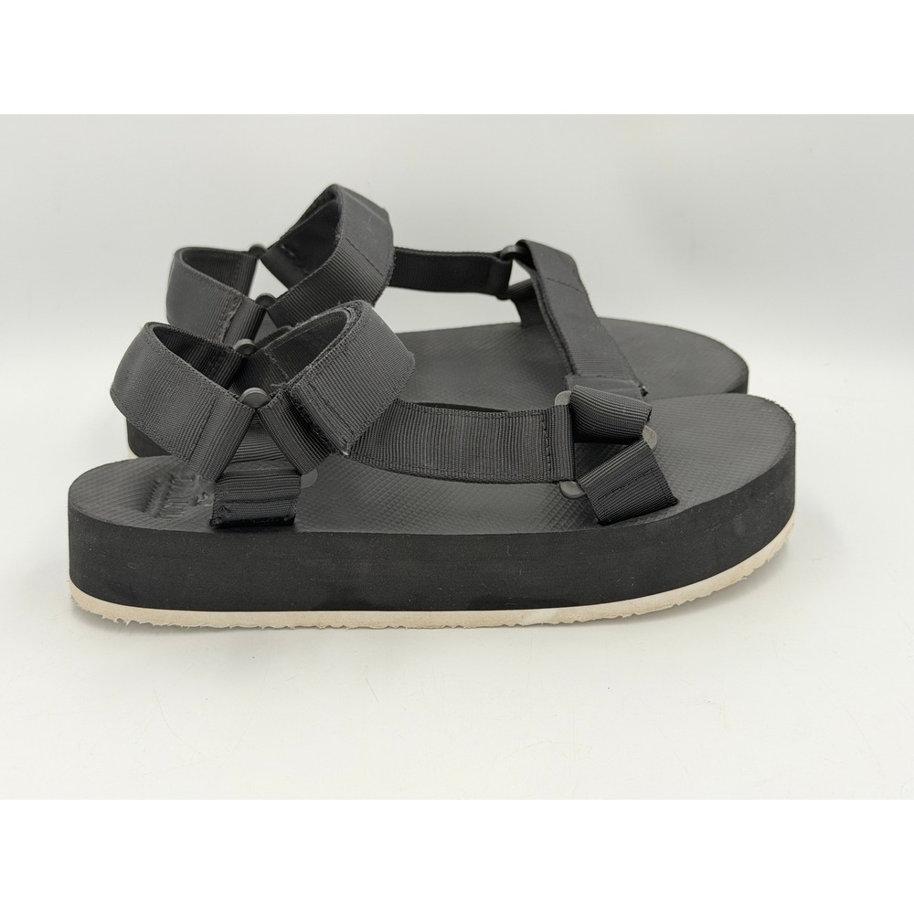 Hollister Womens Black Platform Strappy Sport Sandals Size 9